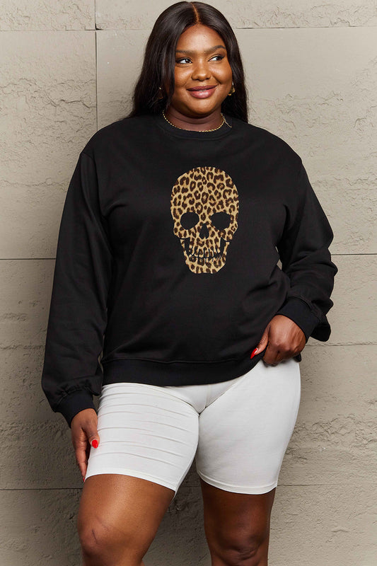 Full Size Drop Shoulder Graphic Sweatshirt