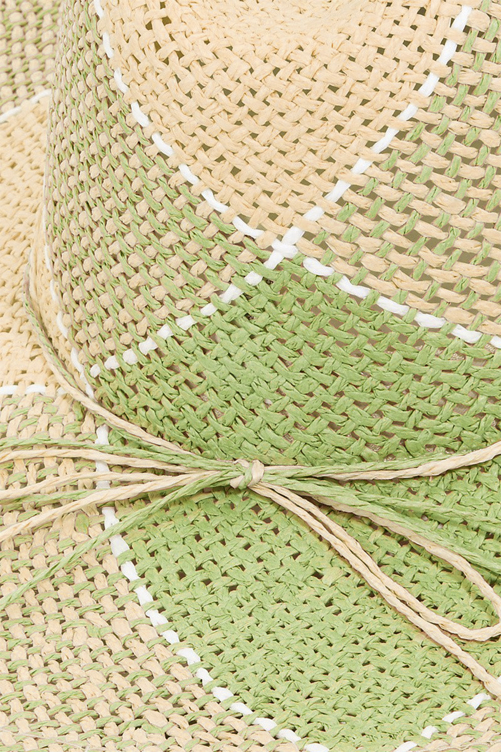 Contrast Straw Braid Hat