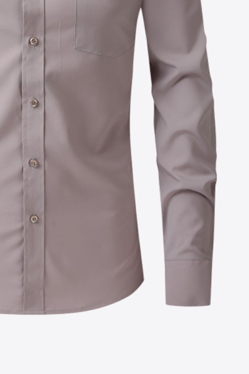 Button-Up Long Sleeve Pocket Collared Shirt