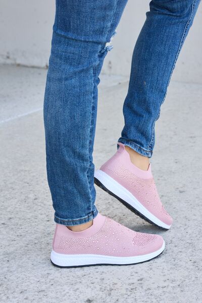 Rhinestone Mesh Breathable Sneakers