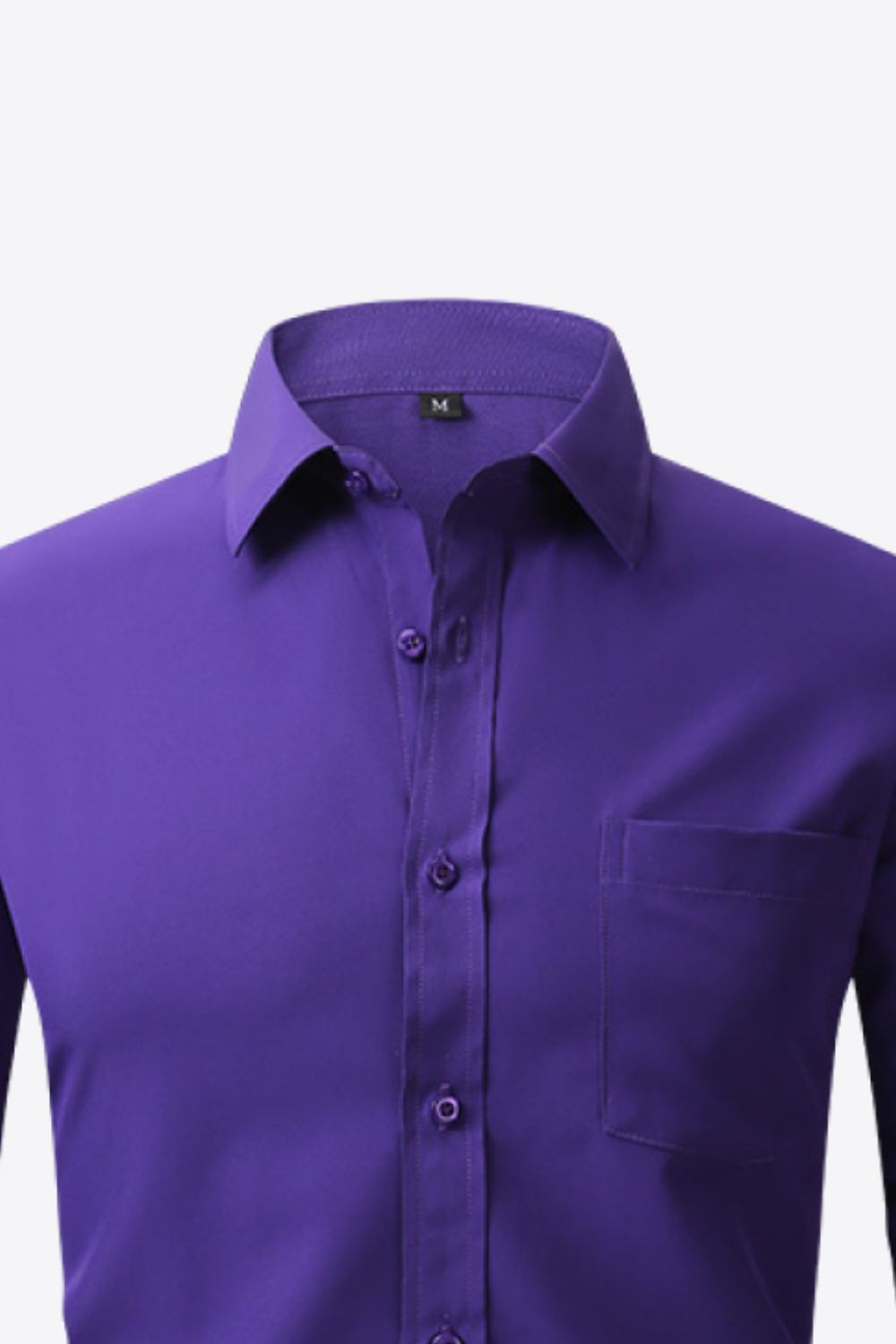 Button-Up Long Sleeve Pocket Collared Shirt