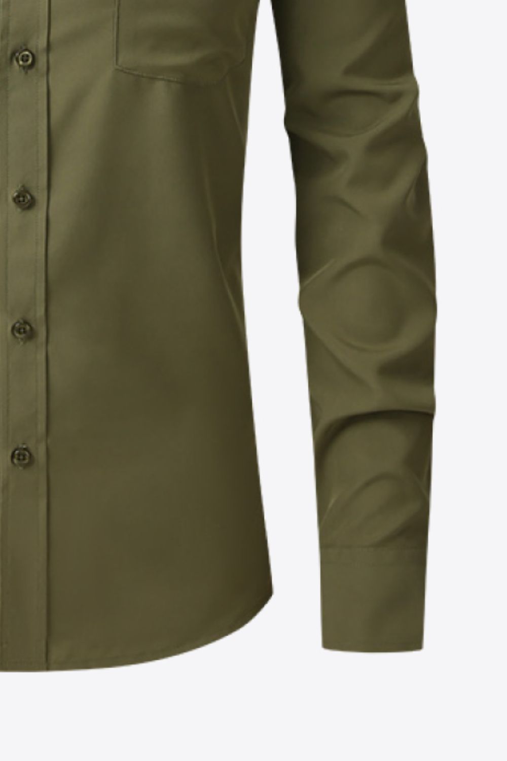 Button-Up Long Sleeve Pocket Collared Shirt