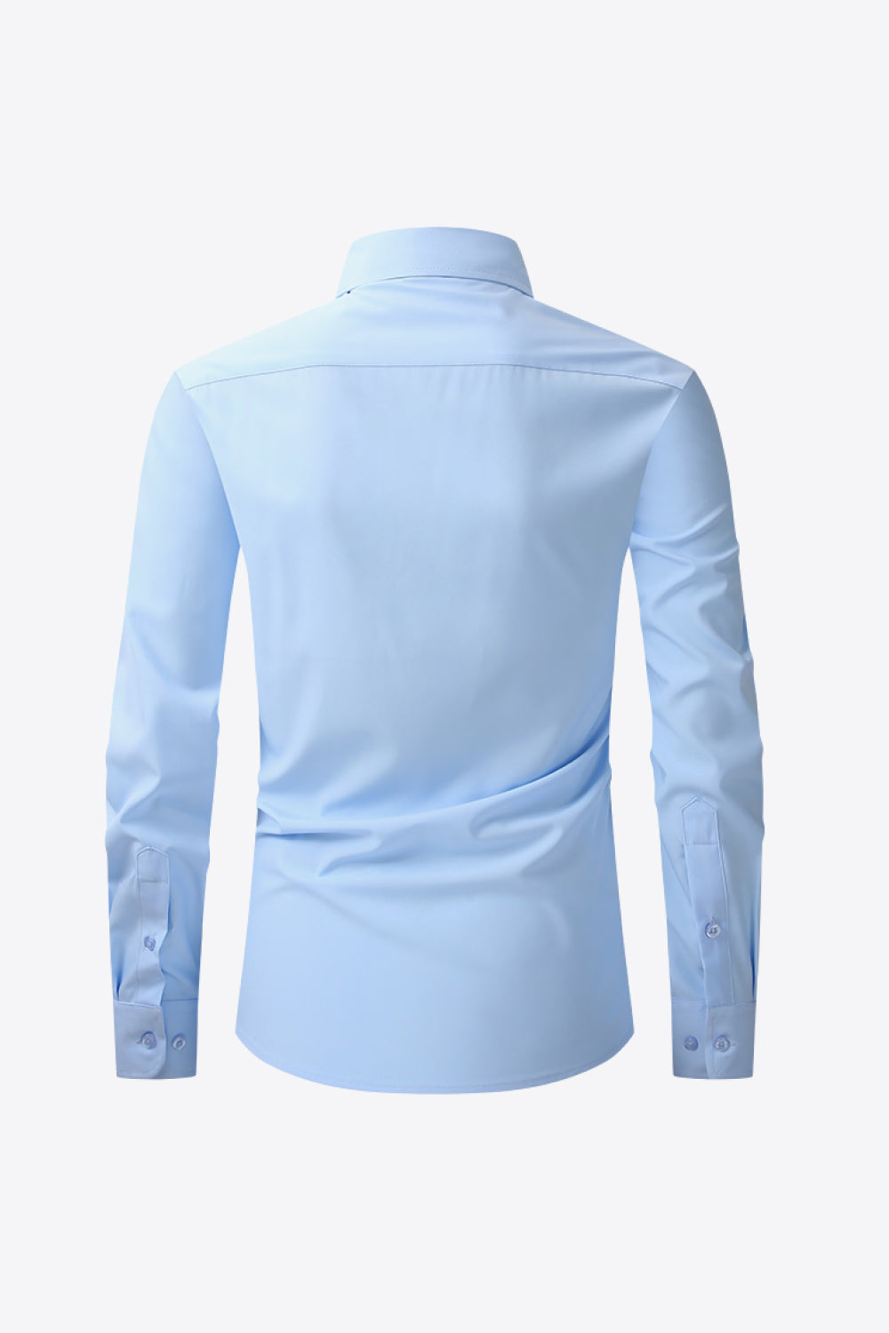 Button-Up Long Sleeve Pocket Collared Shirt