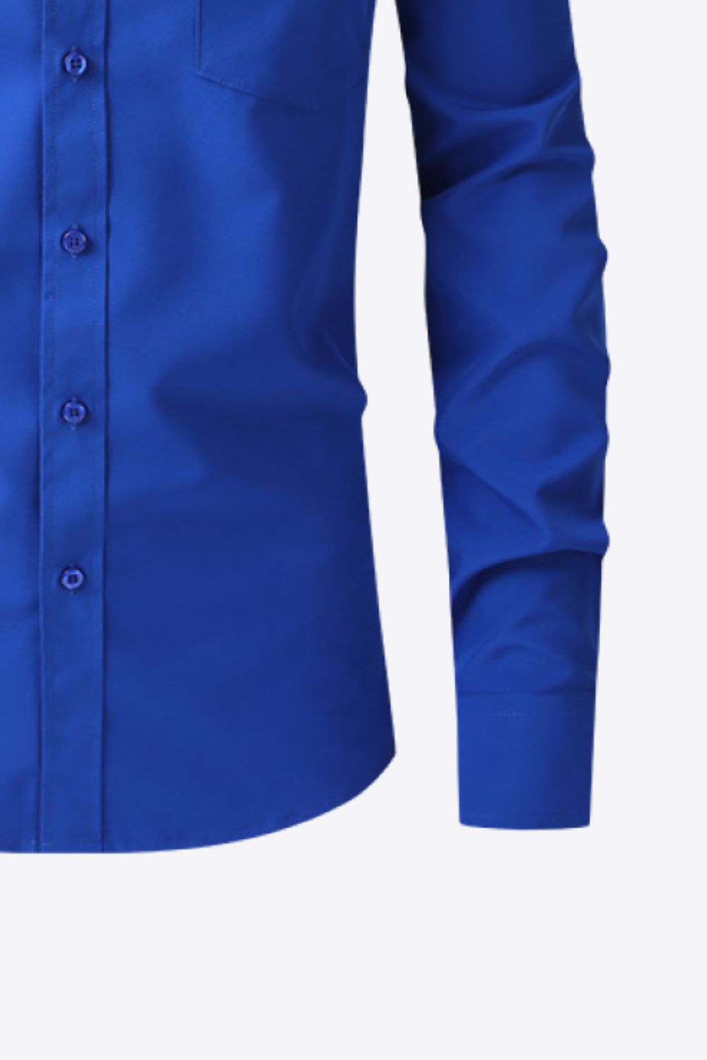 Button-Up Long Sleeve Pocket Collared Shirt