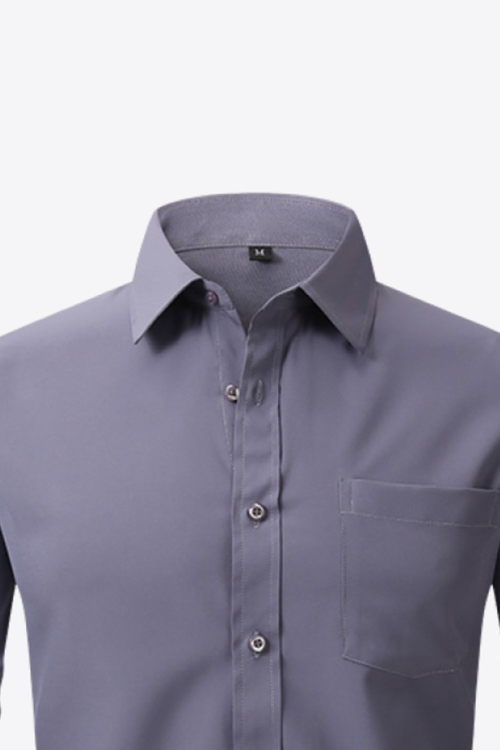 Button-Up Long Sleeve Pocket Collared Shirt