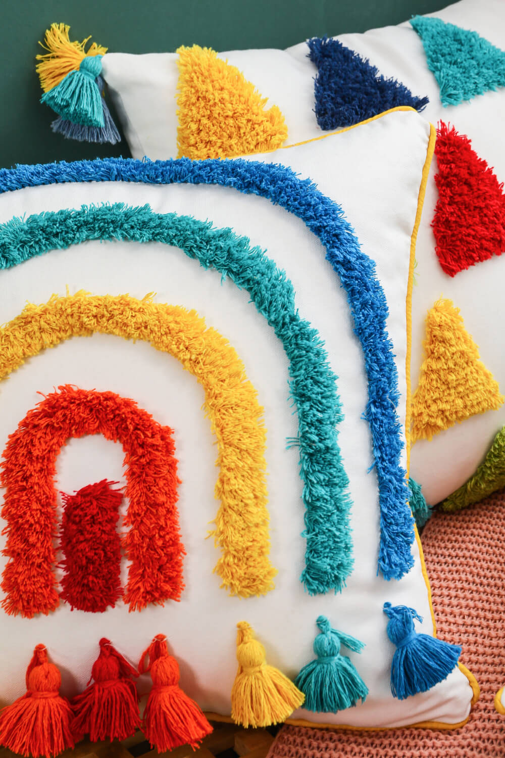 Multicoloured Decorative Throw Pillow Case