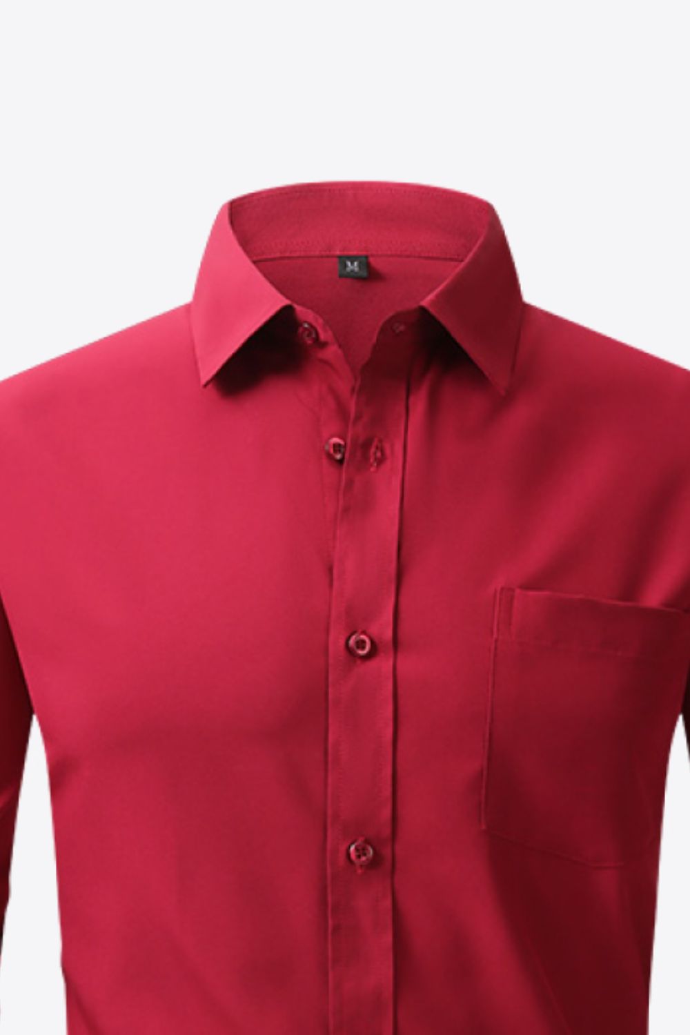 Button-Up Long Sleeve Pocket Collared Shirt