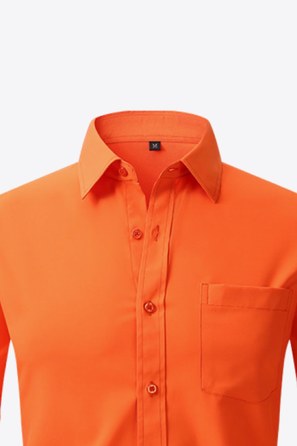 Button-Up Long Sleeve Pocket Collared Shirt