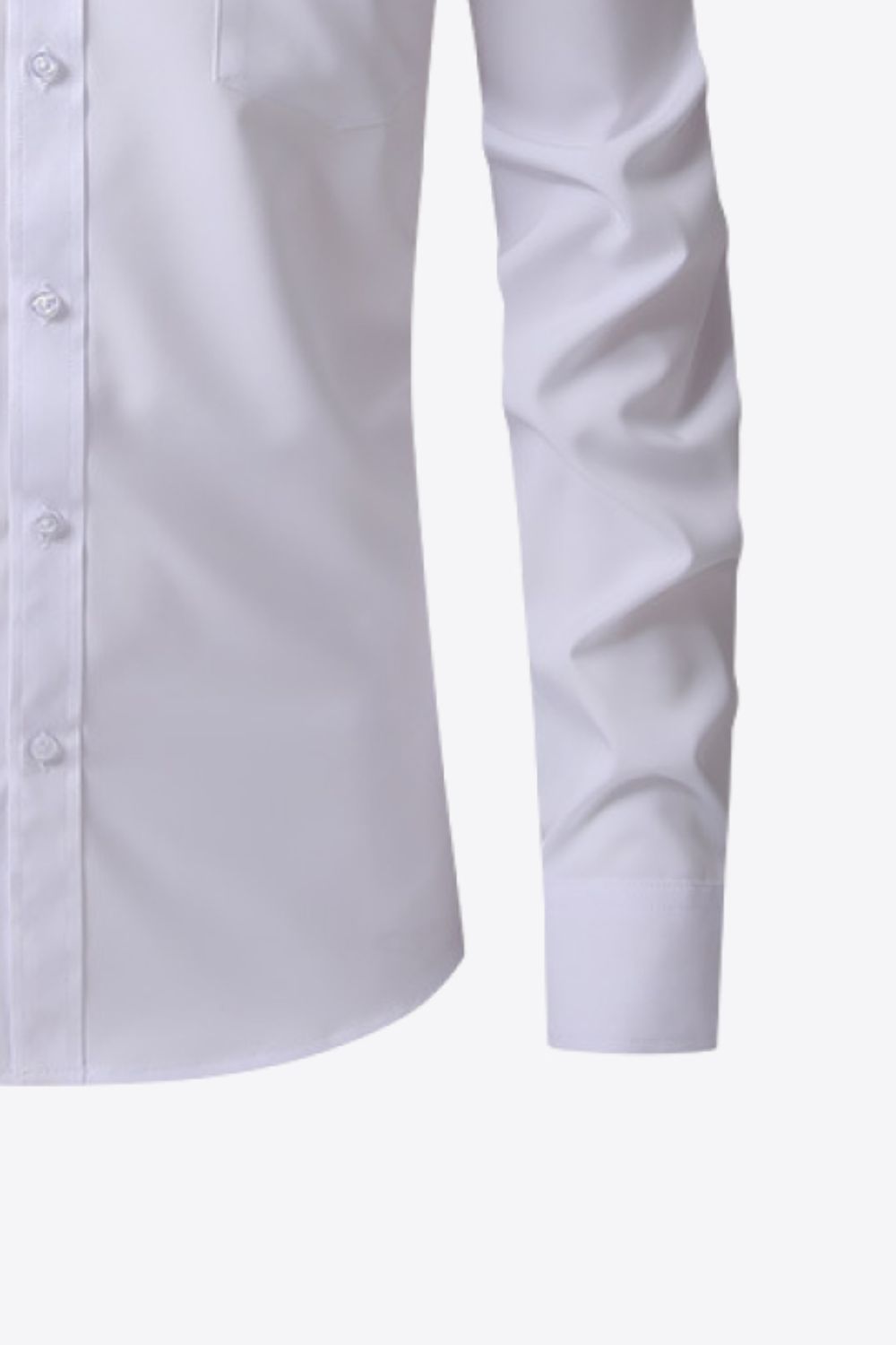 Button-Up Long Sleeve Pocket Collared Shirt
