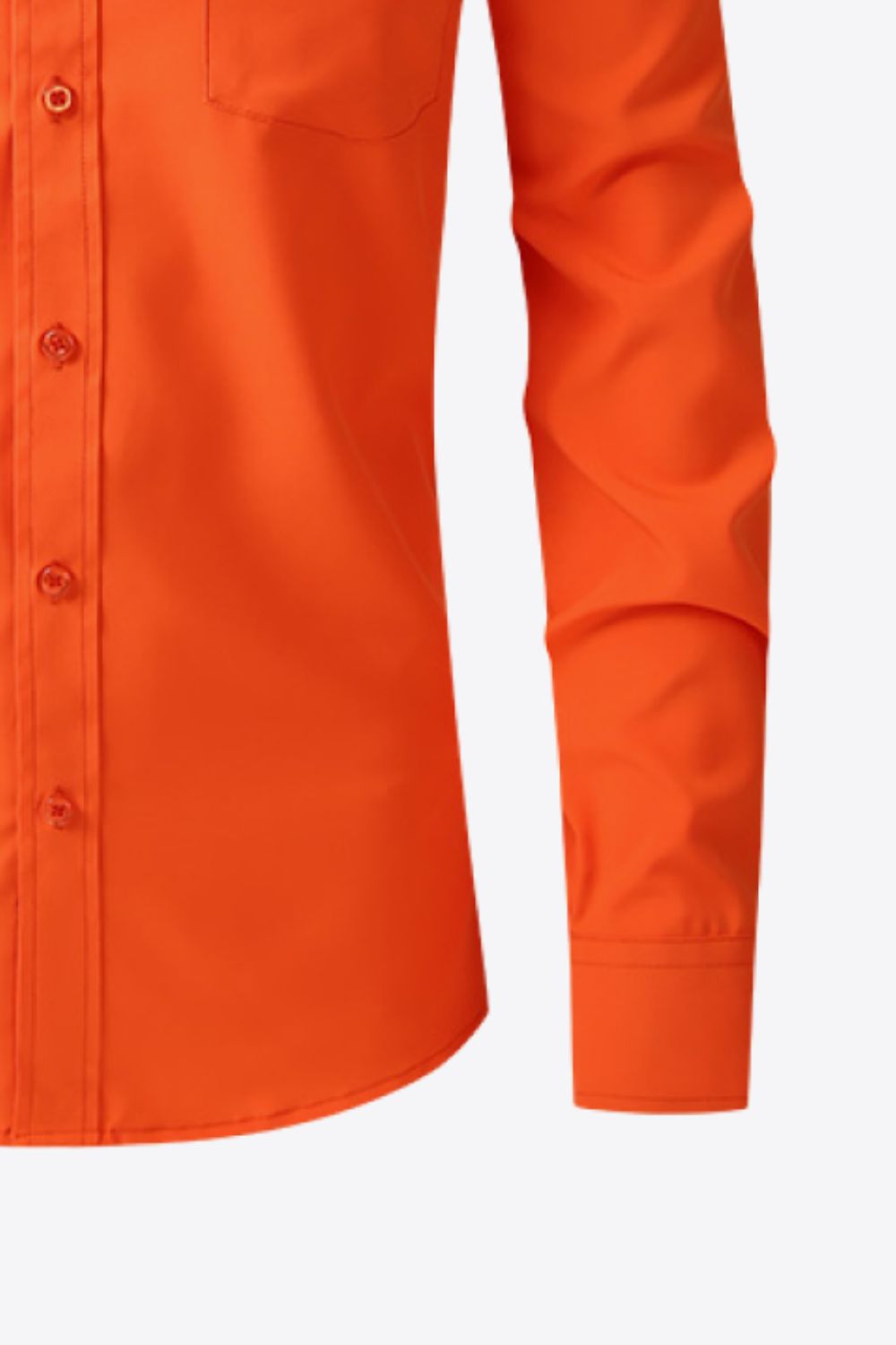 Button-Up Long Sleeve Pocket Collared Shirt