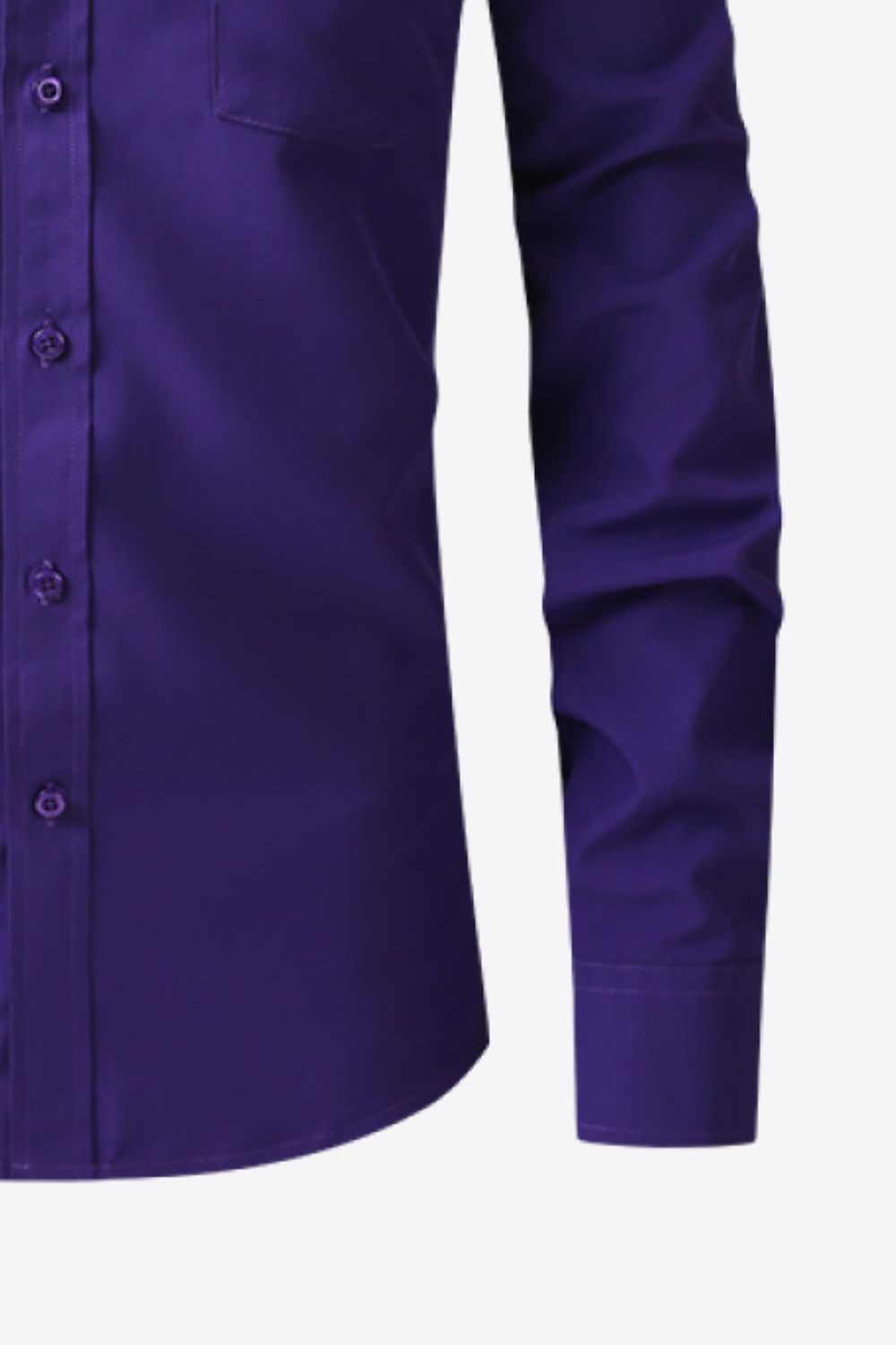 Button-Up Long Sleeve Pocket Collared Shirt