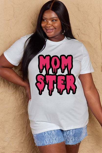 Full Size MOM STER Graphic Cotton T-Shirt