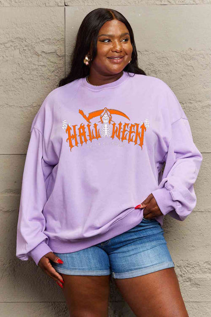 Full Size HALLOWEEN TRICK OR TREAT Graphic Sweatshirt