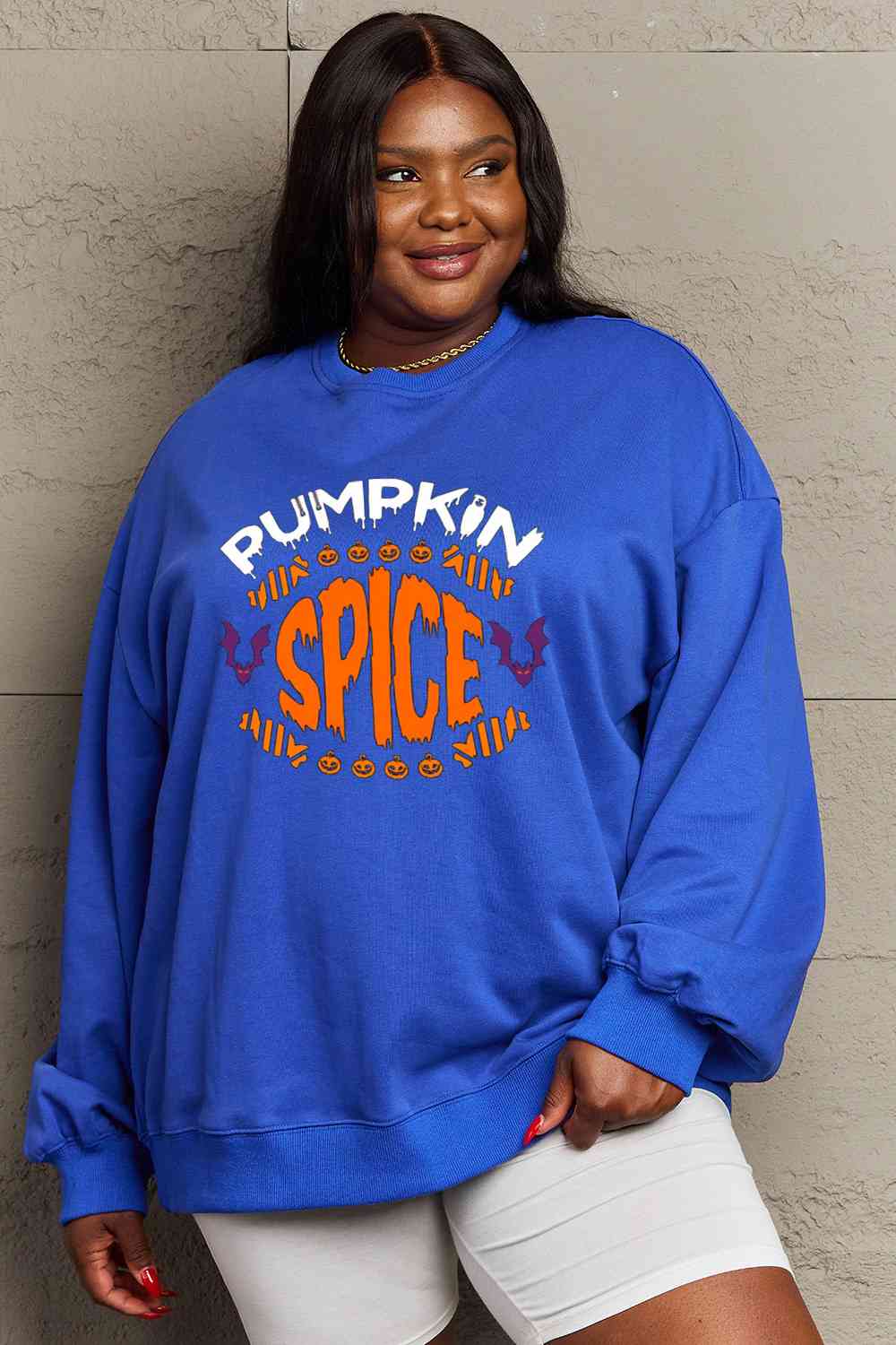 Full Size PUMPKIN SPICE Graphic Sweatshirt