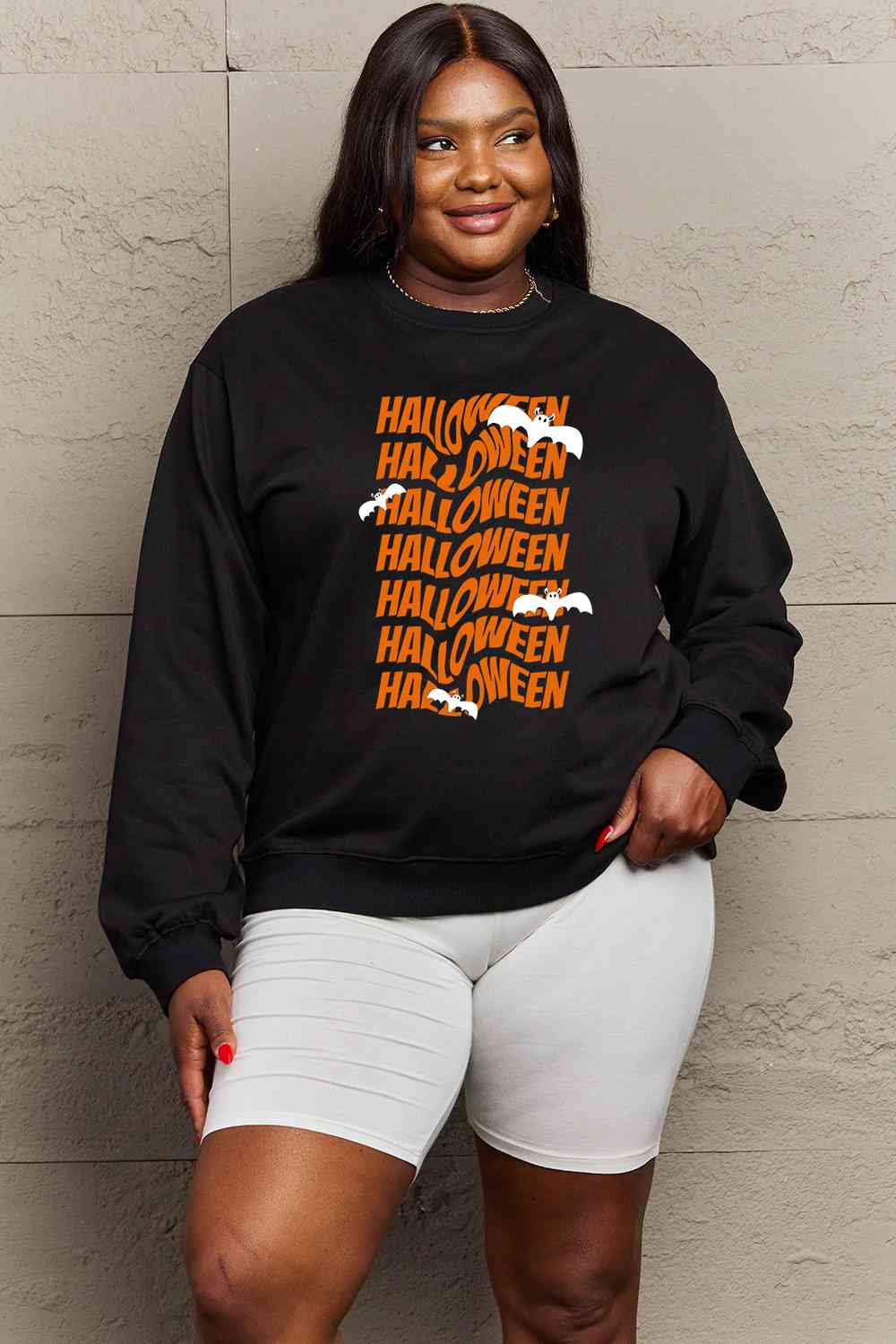Full Size HALLOWEEN Graphic Sweatshirt