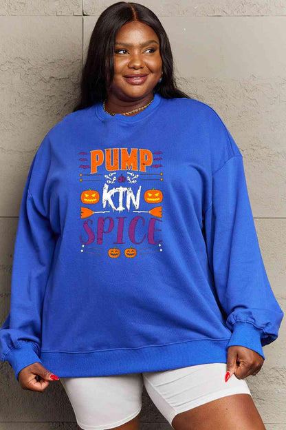 Full Size PUMPKIN SPICE Graphic Sweatshirt