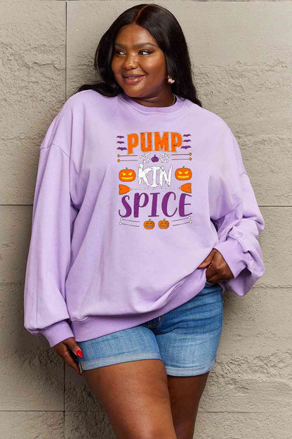 Full Size PUMPKIN SPICE Graphic Sweatshirt