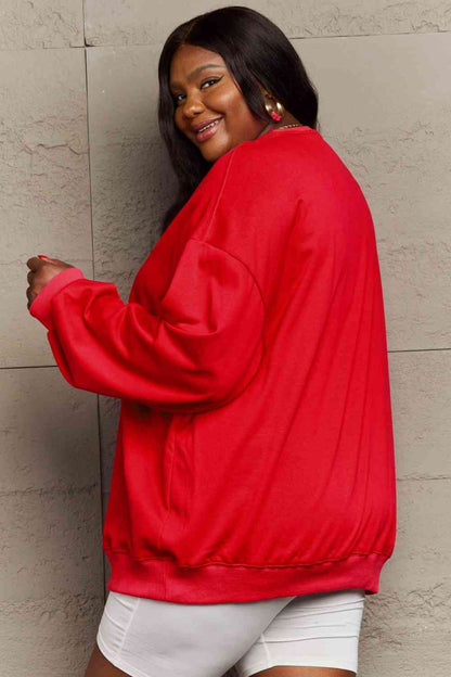 Full Size Snowmen Graphic Sweatshirt