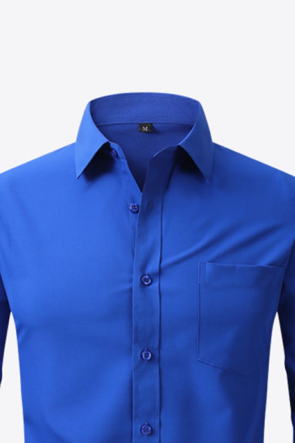 Button-Up Long Sleeve Pocket Collared Shirt