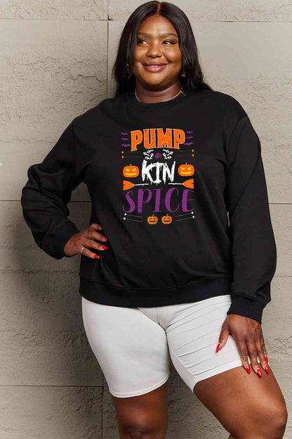 Full Size PUMPKIN SPICE Graphic Sweatshirt