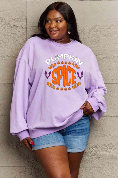 Full Size PUMPKIN SPICE Graphic Sweatshirt