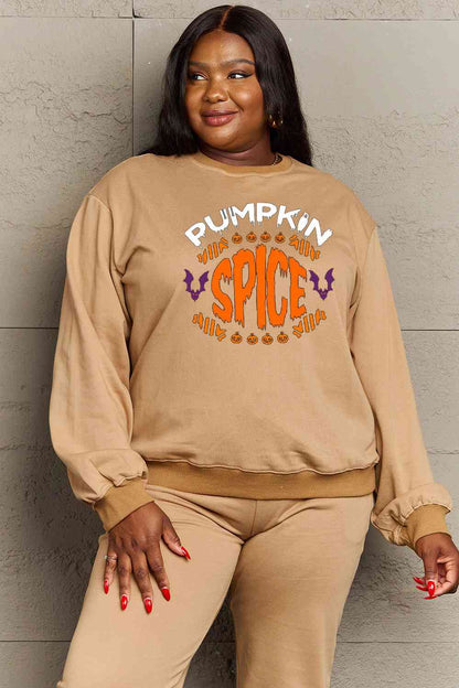 Full Size PUMPKIN SPICE Graphic Sweatshirt
