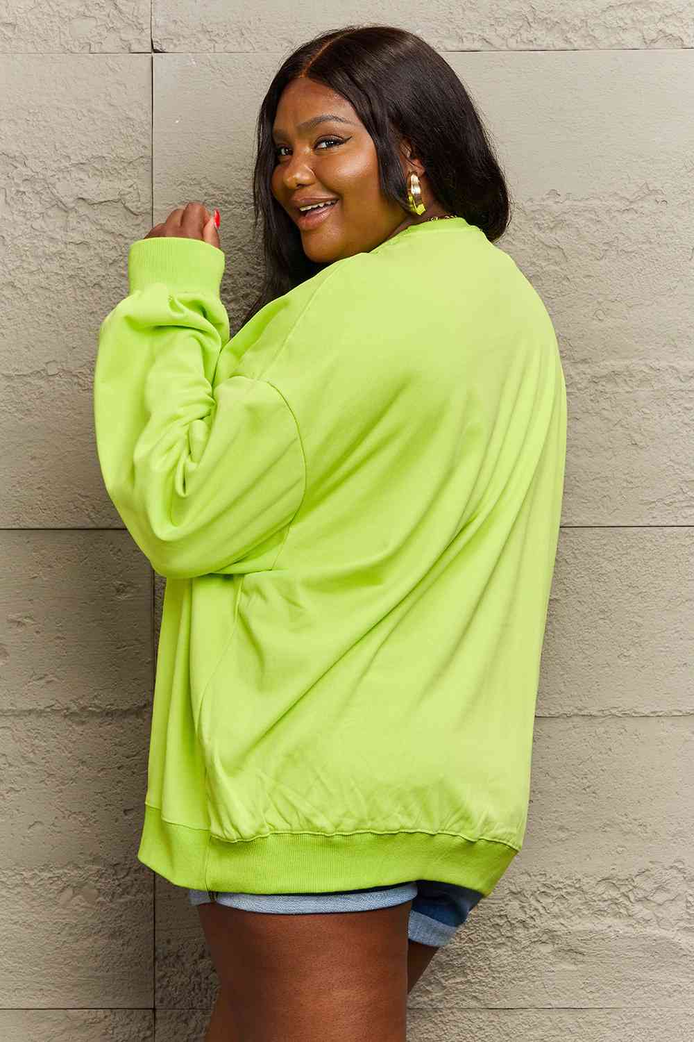 Full Size HAPPY HALLOWEEN TRICK OR TREAT Graphic Sweatshirt