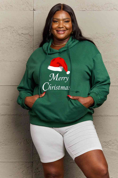 Full Size MERRY CHRISTMAS Graphic Hoodie
