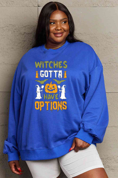 Full Size Graphic Drop Shoulder Sweatshirt