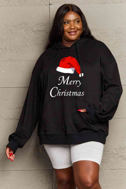 Full Size MERRY CHRISTMAS Graphic Hoodie