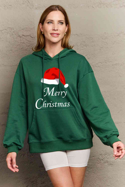 Full Size MERRY CHRISTMAS Graphic Hoodie