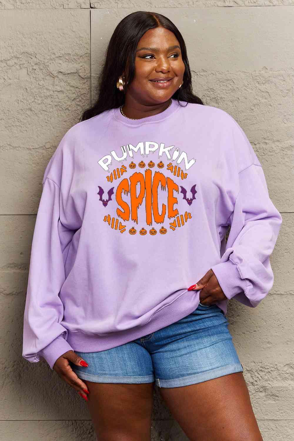 Full Size PUMPKIN SPICE Graphic Sweatshirt