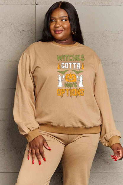 Full Size Graphic Drop Shoulder Sweatshirt