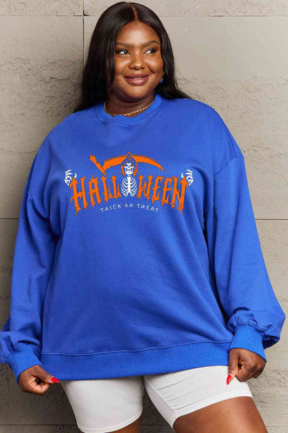 Full Size HALLOWEEN TRICK OR TREAT Graphic Sweatshirt