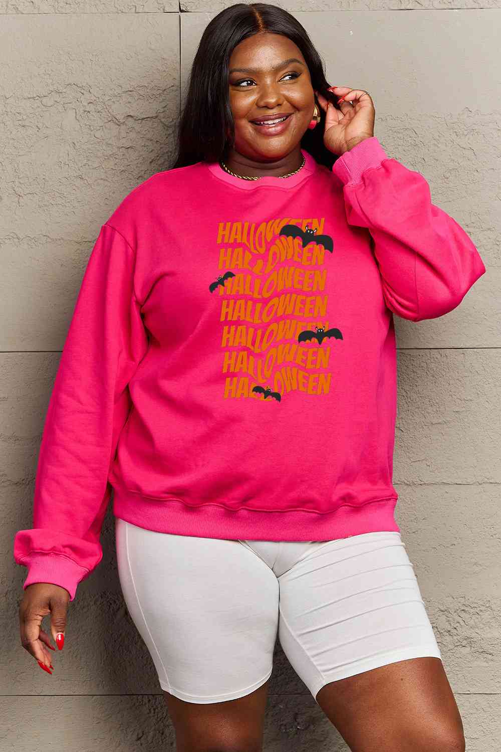 Full Size HALLOWEEN Graphic Sweatshirt