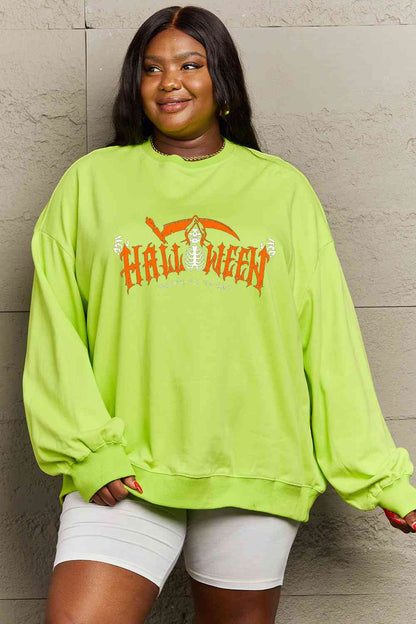 Full Size HALLOWEEN TRICK OR TREAT Graphic Sweatshirt