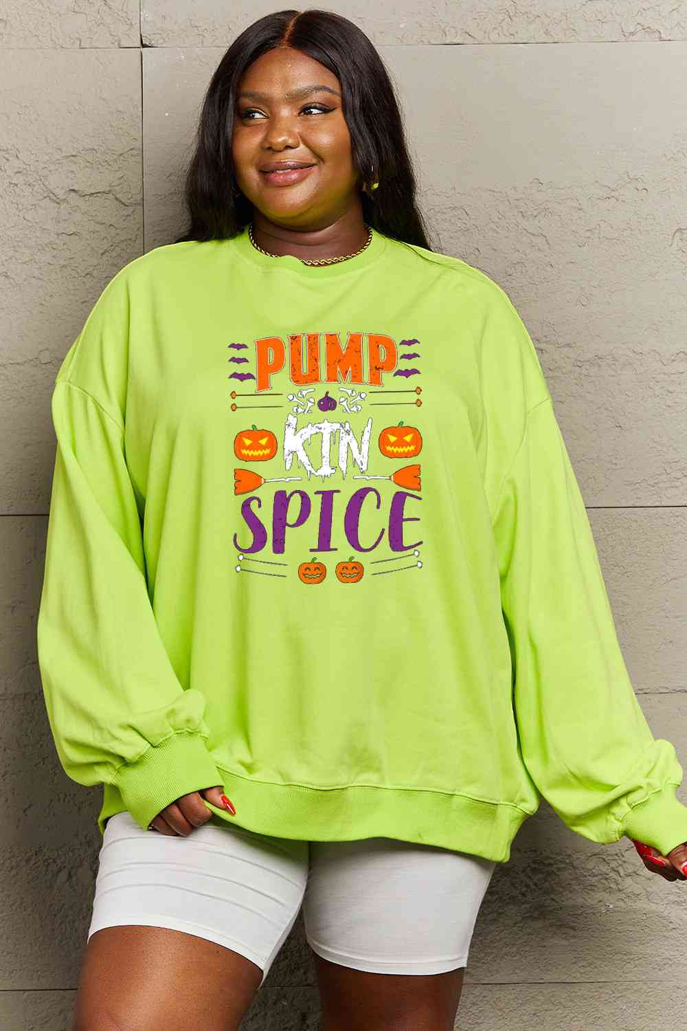 Full Size PUMPKIN SPICE Graphic Sweatshirt