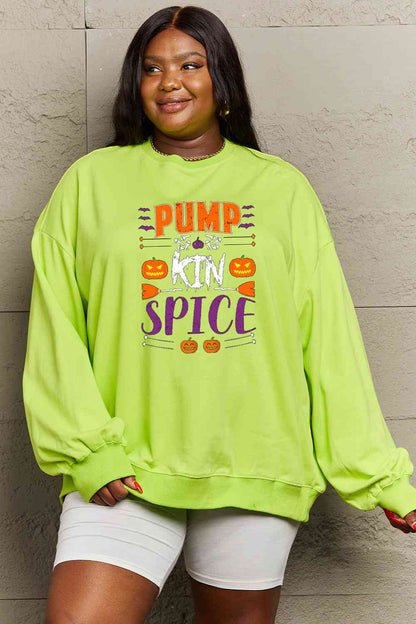 Full Size PUMPKIN SPICE Graphic Sweatshirt