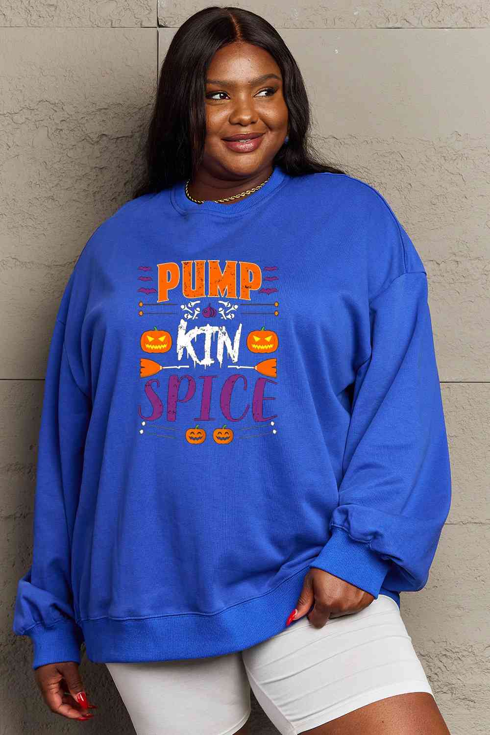 Full Size PUMPKIN SPICE Graphic Sweatshirt
