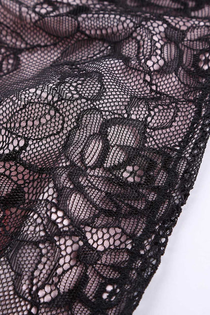 Lace Cups Tulle Babydoll Set (G-string Included)