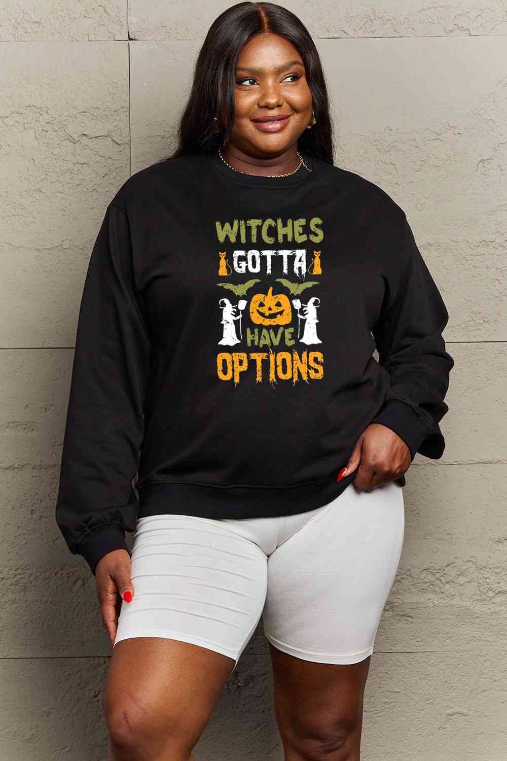 Full Size Graphic Drop Shoulder Sweatshirt