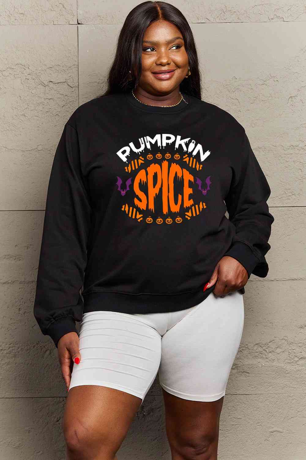 Full Size PUMPKIN SPICE Graphic Sweatshirt