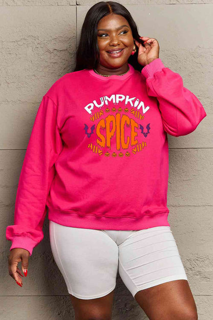 Full Size PUMPKIN SPICE Graphic Sweatshirt