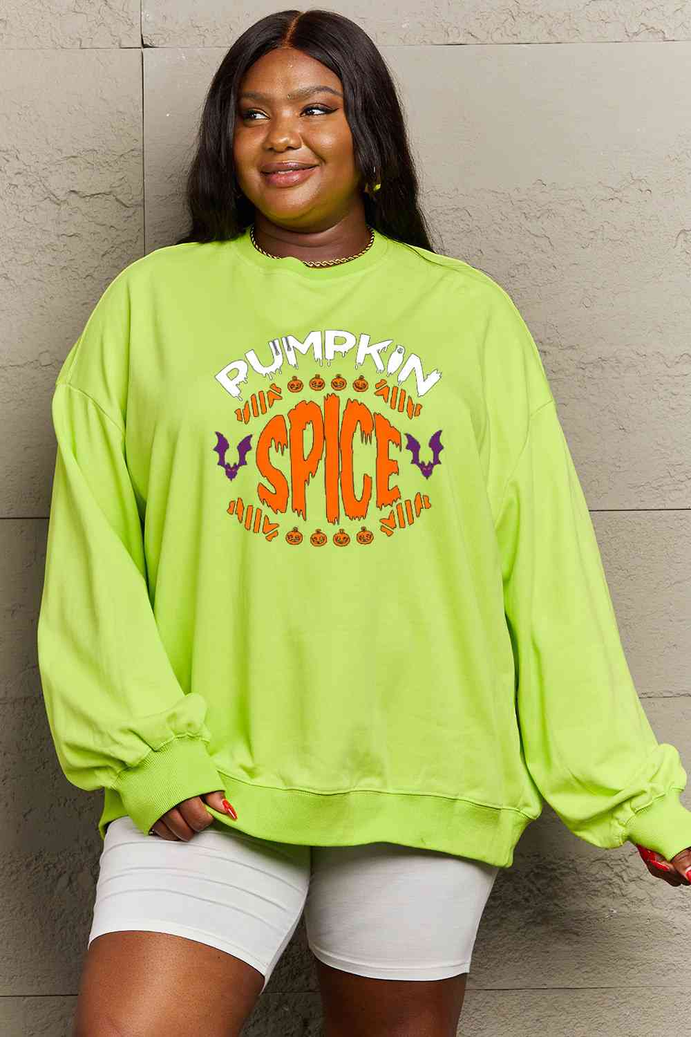 Full Size PUMPKIN SPICE Graphic Sweatshirt
